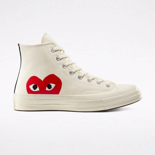 CONV x Comme des Garçons PLAY High (Milk/White)