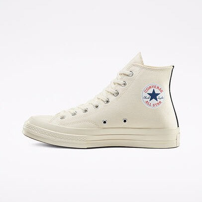 CONV x Comme des Garçons PLAY High (Milk/White)