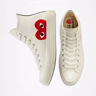 CONV x Comme des Garçons PLAY High (Milk/White)
